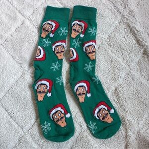 Bobs Burges | Holiday Santa Bob Socks | One Size Adult (Fits 6-12)